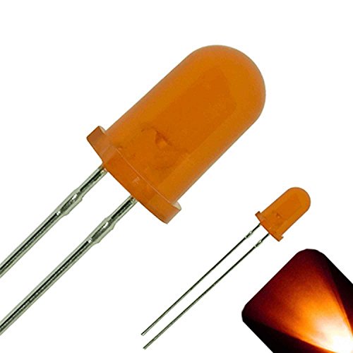 5mm okrugli gornji difuzni Amber / narandžasta LED-Ultra Bright