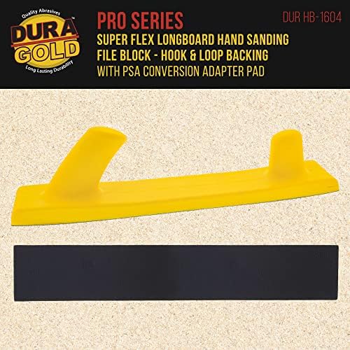 Dura-Gold Pro serija Super Flex Longboard blok za ručno brušenje datoteka sa kukom & petlja za podršku