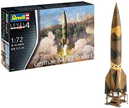 Revell GmbH 03309 njemački komplet modela A4 / V2 raketne plastike, crna & bijela, 1:72