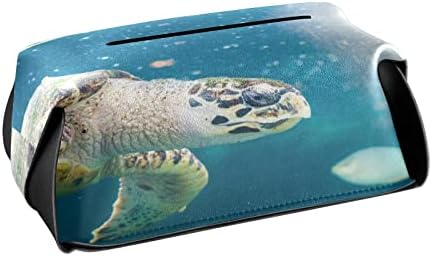 Slatke životinje kornjača tkiva tkiva pokriva pravokutna kožna kutija za tkivo sa ručkom dispenzercem za lica