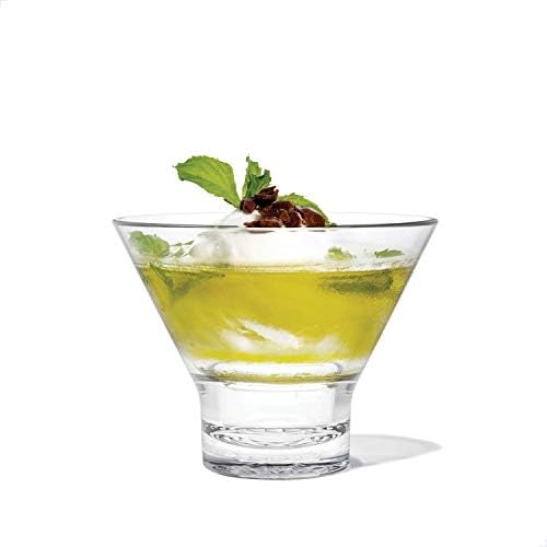 TOSSWARE RESERVE 8oz Stemless Martini Glass, SET od 4, vrhunski kvalitet, Tritan sef za pranje sudova