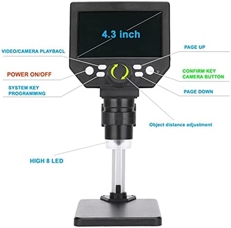 SDGH elektronski USB mikroskop 1-1000x digitalni video mikroskopi za lemljenje 4,3 LCD kamera za uvećanje metalna lupa
