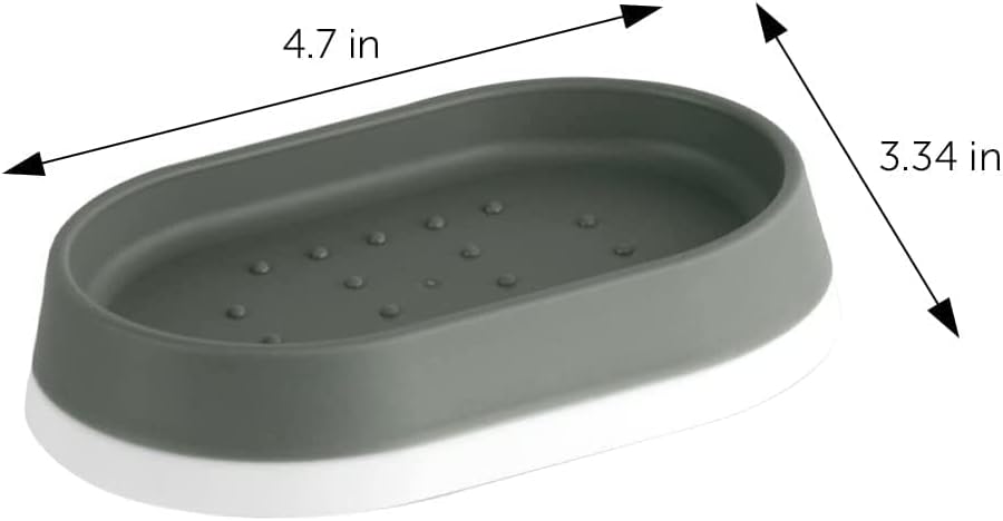 DecorRack 2 Plastična držača posuđa za sapune za tuš, pult za kupatilo i sudoper, Tacna za uštedu sapuna