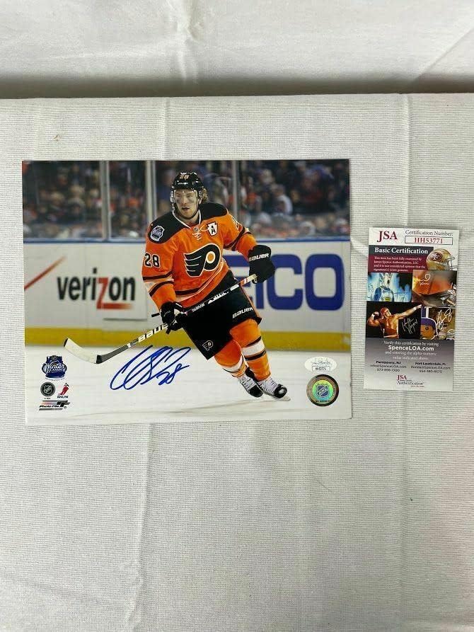 Klauzula Giroux potpisala je autogramene letaka 8x10 FOTO JSA - AUTOGREME NHL Photos