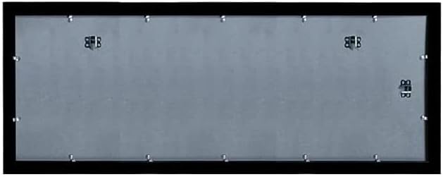 PLUS MAX-moderni crni okvir za slike za panoramske fotografije-okvir 12x36 sa pleksiglasom i svestranim opcijama prikaza