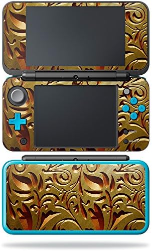 MightySkins koža kompatibilna sa Nintendo New 2DS XL-teksturirano zlato | zaštitni, izdržljivi i jedinstveni