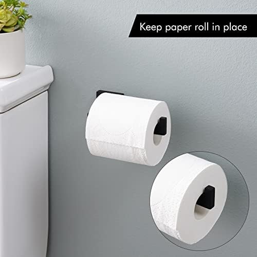 KES Matte crni toaletni držač za držač za papir WALL BOUNTER WC Držač za mega Rolls SUS304 MATTE