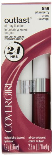 CoverGirl Outlast All Day Two Step Lipcolor, Plum Berry 559, 0.13 Unca