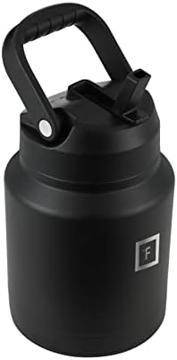 Iron ° FLASK Sportska flaša za vodu - galonska serija Jug Growler-84 Oz, 2 poklopca , nepropusnost, vakuumski izolovani Nerđajući čelik, dvostruki zid, termo šolja, metalna kantina