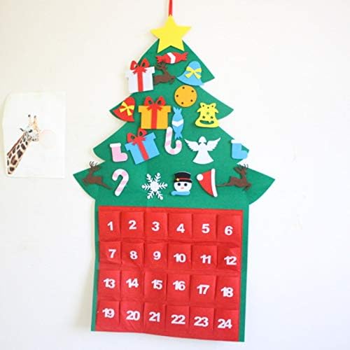 Božić Advent Kalendar, za višekratnu upotrebu odbrojavanje zidni kalendar za Božić ukras, Božić Home zid