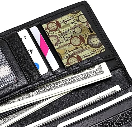 Vintage džepni satovi Credit Bank kartica USB flash diskove Prijenosni memorijski stick tipka za pohranu 64g