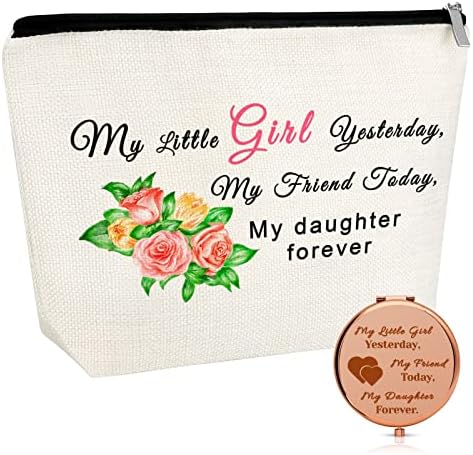 Sweet Girl Rođendanski poklon šminkerska torba za kćer poklon od mame i tata džepnog šminka zrcala inspirativni