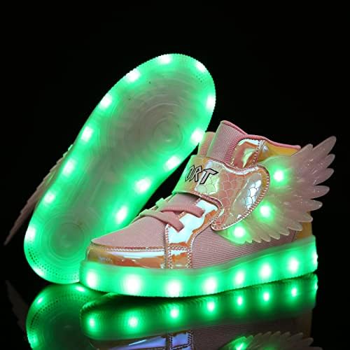 BFOEL deca osvetljavaju cipele LED USB punjenje treperi visoko-Top Wings patike Dječaci Djevojčice treneri