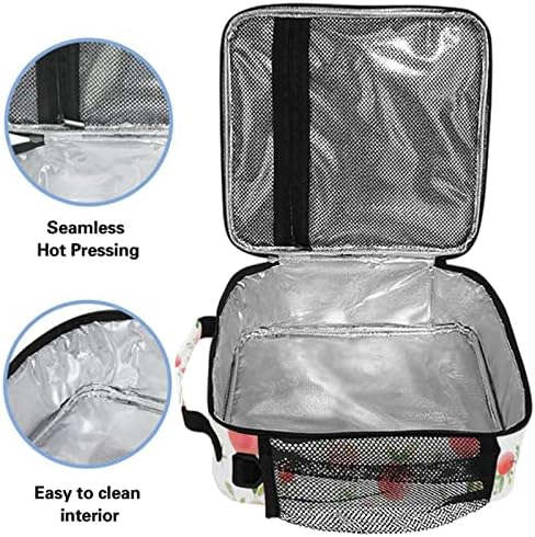 ZZXXB ljetna breskva izolirana torba za ručak kutija za višekratnu upotrebu termo hladnjača Tote Vanjska putna