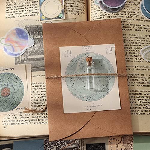 Vintage scrapbook Papir paketa 204 komada Space Moon naljepnice za časopis za novinare BULLET JUNKNERA PLANERS DIY Art Craft Paper Kit za Scrapbooking