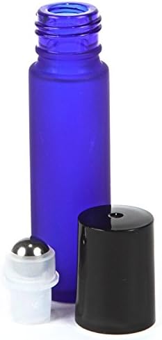 Boce za plavu staklenu bocu od kobalta sa bočicama od nehrđajućeg čelika za esencijalne ulje, kolonjske