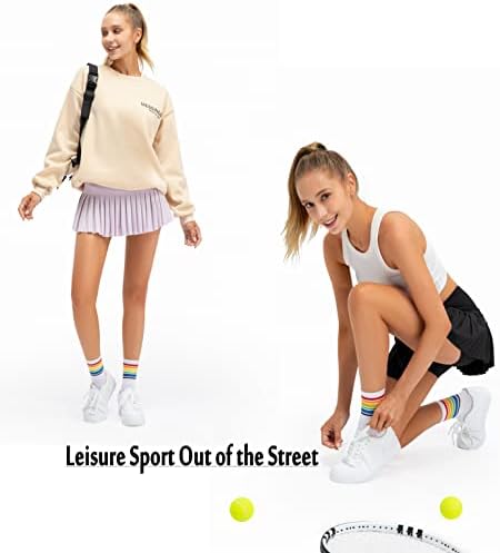 Xnmaya Women naleted teniski suknja Visoko struka Golf Athletic Skort mini suknje sa kratkim
