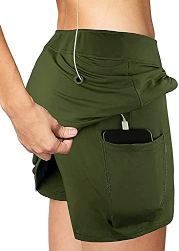 Yoga hlače Fitness Sportske kuglice unutar džepova Shorts Stretch trening hlače Ljetne kratke hlače za žene