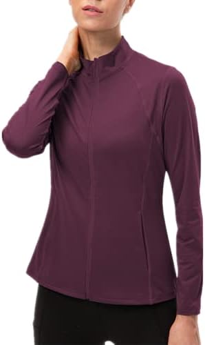 Dayskk ženske jakne za trčanje lagane pune jakne za vježbanje zip slim fit s džepovima