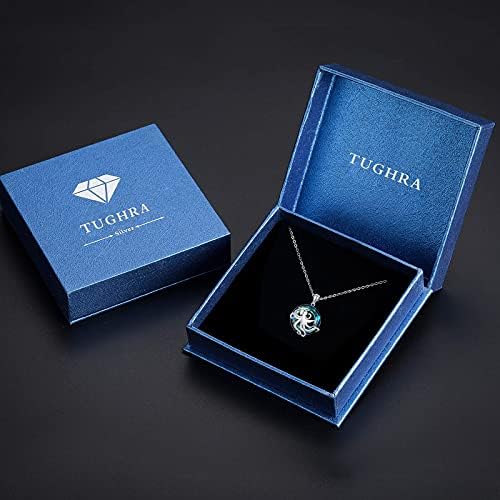 Tugra austrijski kristalni privjesak ogrlica Za Žene Muškarci kristalni krug ogrlice slatka S925