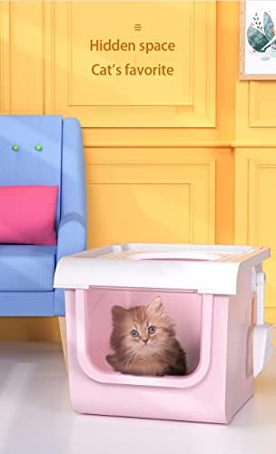 Dhdm kutija za smeće za mačke preklopni tip mačke s dvostrukim vratima WC samočišćenje potpuno zatvoreni