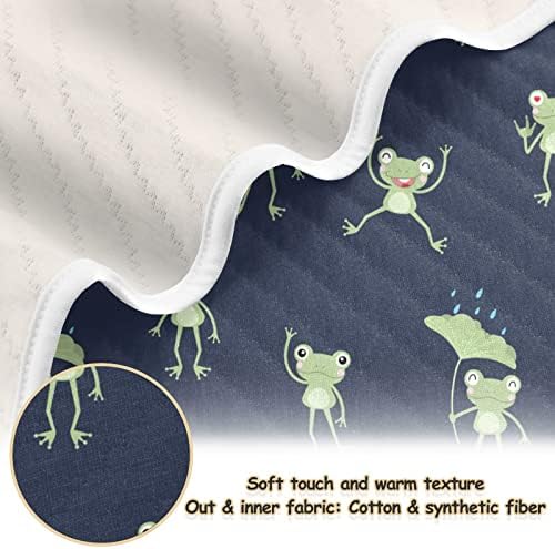 Swaddle pokrivač lotos kišobran žaba pamučna pokrivačica za dojenčad, primanje pokrivača, lagana mekana