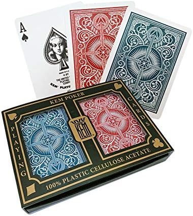 Kem karte za igranje Arrow crvena i Plava, Veličina pokera-standardni indeks karte za igranje, 1007268