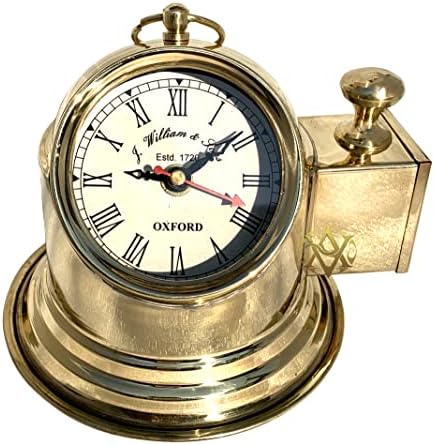 Starinski vibes nautički mesing London Binnacle Clock Decre Decre Decor poklon i vintage prizma