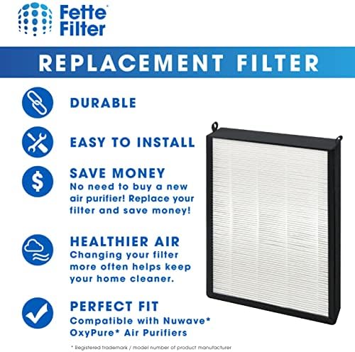 FETTE FILTER - 3 pakovanje filter zamjenjivanja kompatibilne s Nuwave Oxysture Veliko područje čistač za