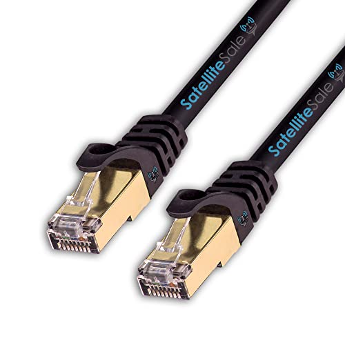 Satelitites RJ45 CAT-7 Mreža Ethernet SSTP Internet kabel 600 MHz 10 Gbps Univerzalna žica crni