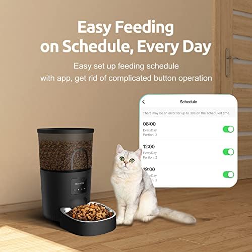 Boyarca automatske hranilice za mačke s aplikacijom, WiFi Tuya Smart automatska hranilica za kućne ljubimce
