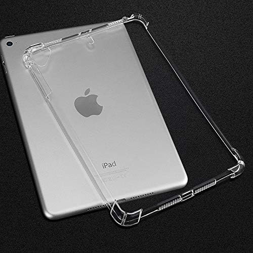 Asgens Black Clear za iPad Pro 12.9 '' 2021 futrola, silikonska futrola fleksibilna mekana TPU silikonska