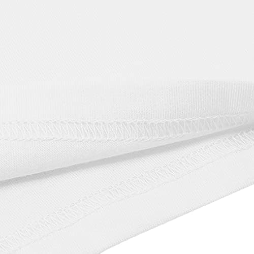 Bijela odjeća trendi kratki rukav pamuk grafički labavi viktorijanski Brunch bluza za dame Muškarci jesen ljeto Top 94 94 L