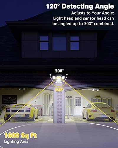 Solarna svjetla vanjski senzor pokreta, 4 glave solarne sigurnosne reflektore Vanjska 3 načina