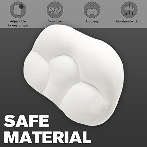 Jastuk za spavanje, prozračan jastuk za pjenu, privrženi jastuci za pričvršćivanje za spavanje, 3D ergonomski spavanje pjene jaja u obliku jaja u obliku grlića materice za putovanja duboko spavanje