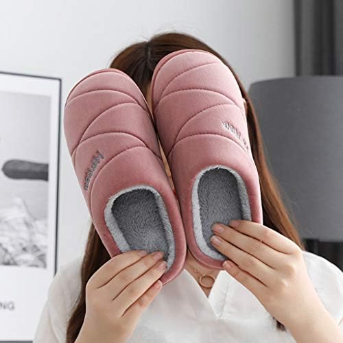 Ženske Fuzzy Memory Foam papuče ženski parovi jednobojne tople neklizajuće podne kućne papuče unutrašnje cipele vanjske klizne papuče ženske čizme papuče veličine 11