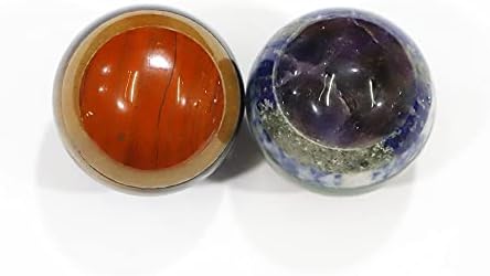 Tucus 32mm Natural Stone Crystal Seven Chacras Ball 7 Color Gem terapija ukrasni ukrasi ukrasi