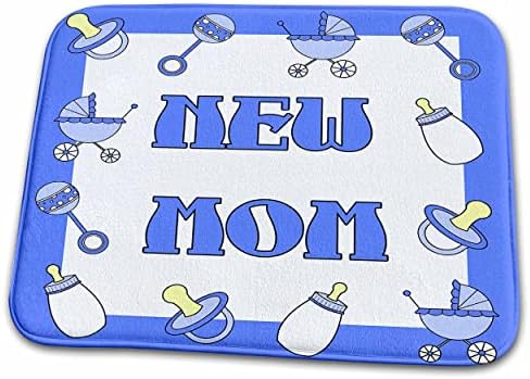 3drose Janna Salak Designs Baby-New mama pokloni Blue Baby Boy-prostirke za kupatilo