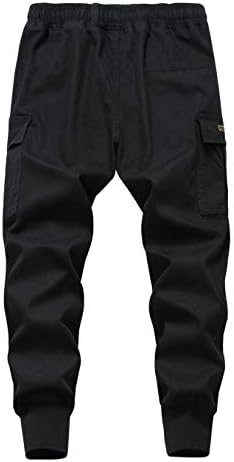 TLAENSON Boys Joggers Cargo pantalone za dječake sa vezicama sa elastičnim strukom od pamučnog Kepera