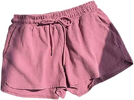 Uqrzau Ženske slatke kratke hlače modni ljetni sportski viseći struk detalje kratke hlače High Hots