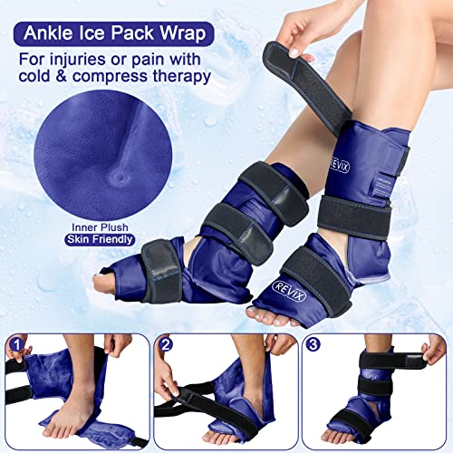 REVIX foot Eastleman Ice Pack i Ice Pack za koljena, gel Ice Pack za ublažavanje bolova u gležnju, plantarni Fasciitis