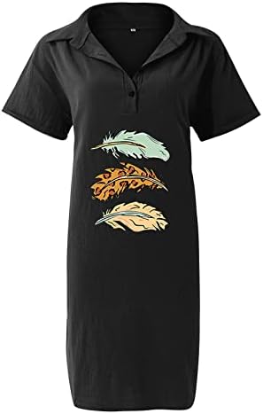Prevelike ženske haljine s dugim rukavima košulje pamučne posteljine vrhove majice rušine tunike