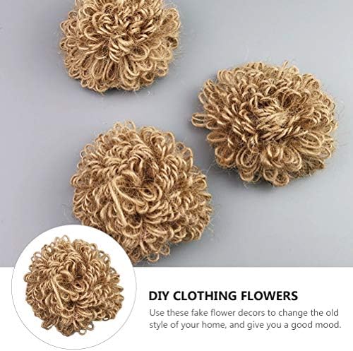 KESYOO 6PCS ručno izrađene nejasne kuglične cvijeće DIY odjeća cvijeće DIY zanata Dekor cvijećeSyoo