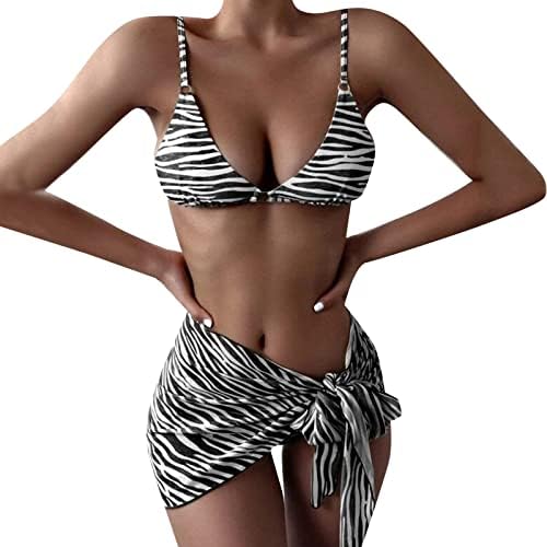 Kupaći šorc za žene Plus Size odjeća za plažu Push Split bikiniji Up Swimsuit kupaći kostimi trodijelni