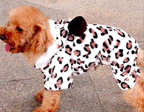 Zunea Leopard Velvet Mekani mali pas Cat Pajamas Zimski zbirni kućni ljubimac Puppy kaput Snawit