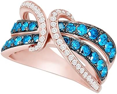 Prstenovi za dječake Angažman okrugli rez Zirkoni Žene Vjenčani prstenovi Nakit prstenovi za žene Full