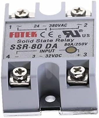 HIFASI 1kom SSR-80DA 80A SSD relej Modul 3-32V DC ulaz 24-380VAC
