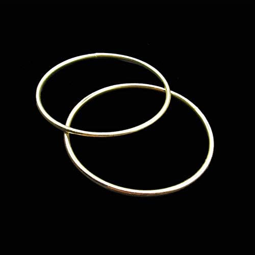 Peprmrmroe 6 kom 3 inčni zlatni metalni prstenovi obruči makrame zvona za hvatače i zateme iz snova