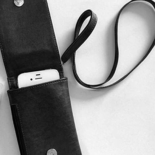 Radnik seljački kineski revolucija Telefon novčanik torbica Viseća mobilna torbica Crni džep