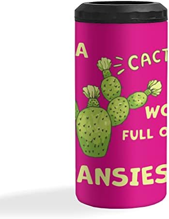 Budite kaktus u svijetu punom gardanskim izoliranim tankom Can Cooler - Kaktus može hladniji - umjetnički izolirani tanki mogu hladnjak